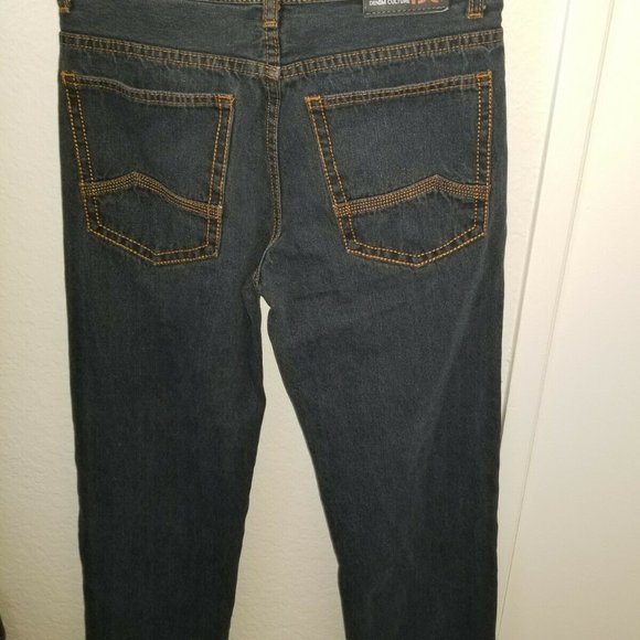 DENIM COUTURE Mens Dark Blue Jeans 30x30 - Picture 3 of 4